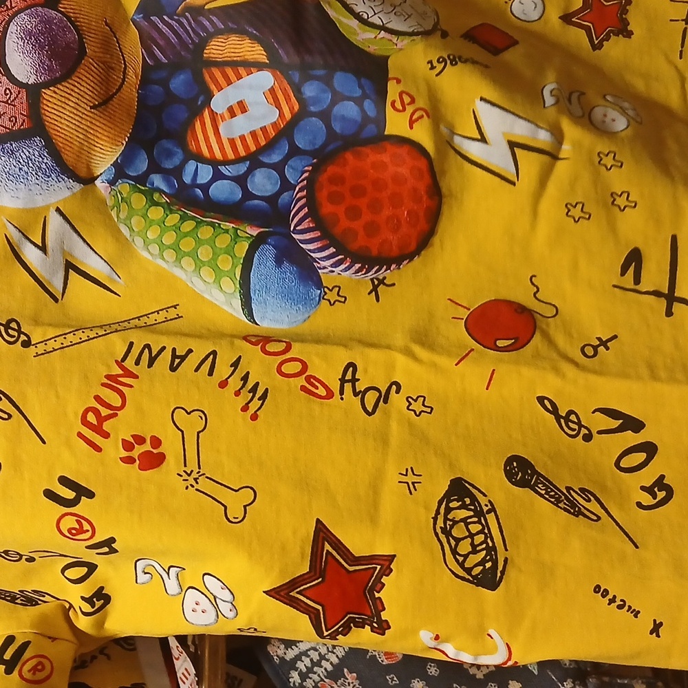 Colorful Graphic T-Shirt with Bear Design 3xL- See Measurements In Description. - Picture 12 of 17